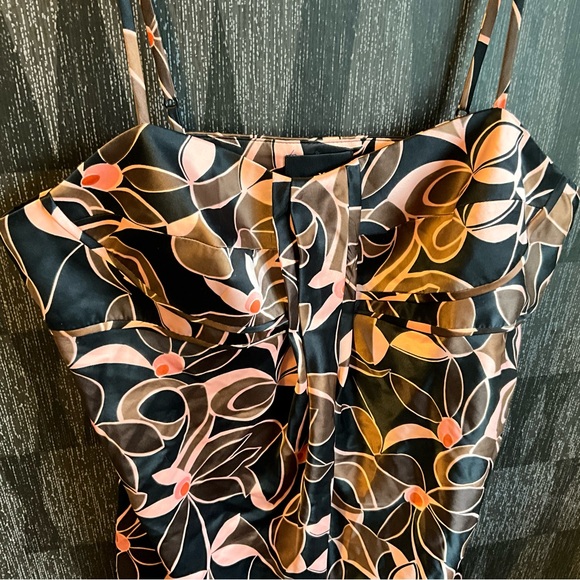 2000s cute top MIX IT y2k silky tank top retro pattern - Picture 4 of 4